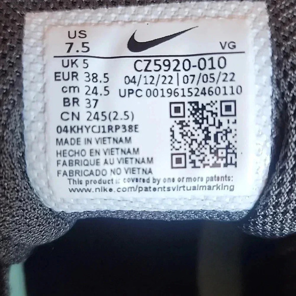 Nike Hyperdiamond 4 Pro Metal Softball Cleats, Size 7.5, Black, New - Picture 9 of 9